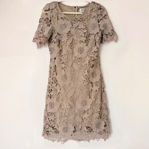 ECI New York embroidery Floral Lace Dress  8